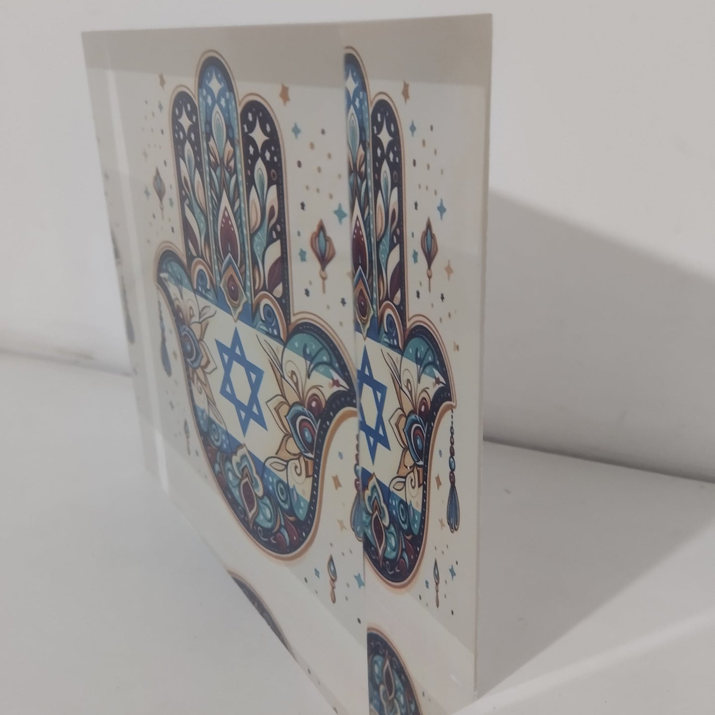 026 בלוק אקרילי פרימיום חמסה – 15×15ס״מ | עובי 3 ס״מ