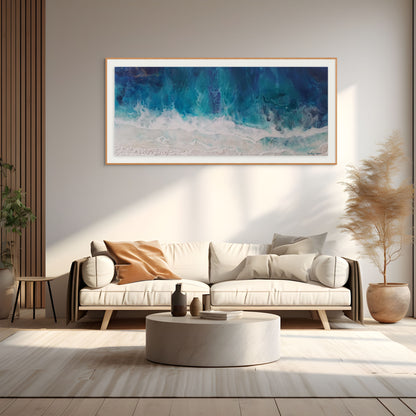 Ruby Marr – Blue Waters | תמונת זכוכית פנורמית 60*30 90*45 120*60