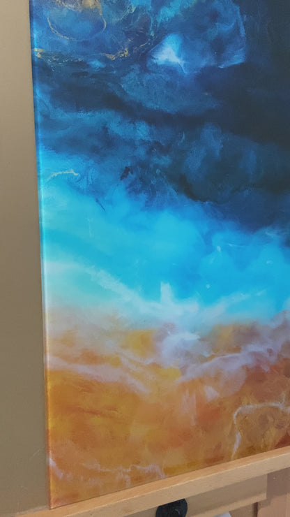 Ruby Marr – Reflections | תמונת זכוכית Triptych A0 A1 A2