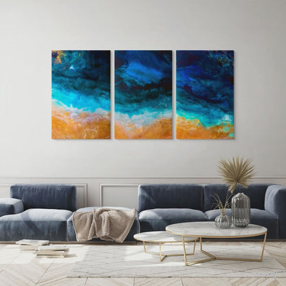 Ruby Marr – Reflections | תמונת זכוכית Triptych A0 A1 A2