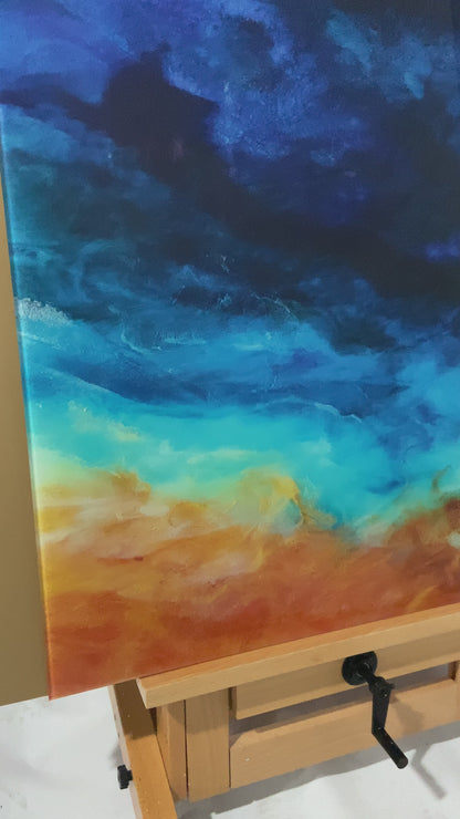 Ruby Marr – Reflections | תמונת זכוכית Triptych A0 A1 A2