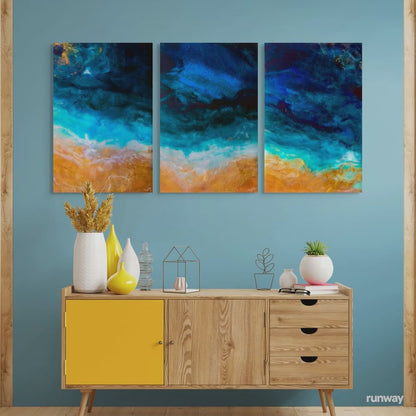 Ruby Marr – Reflections | תמונת זכוכית Triptych A0 A1 A2